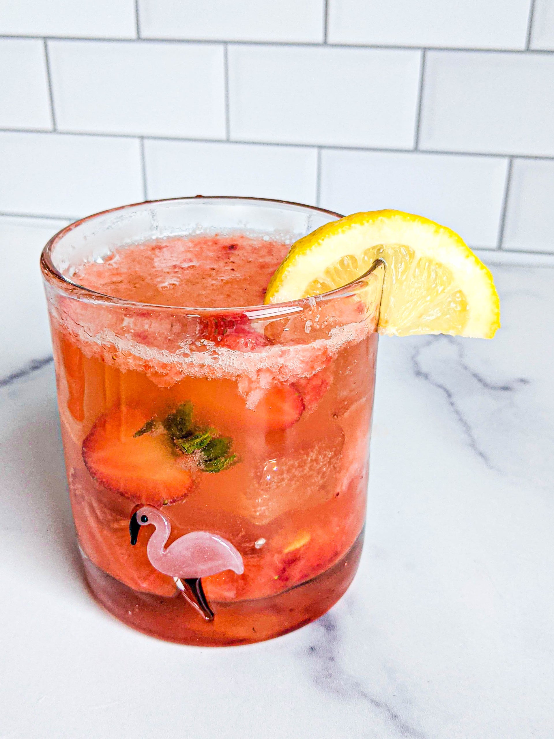 Strawberry Ginger Lemonade Spritz