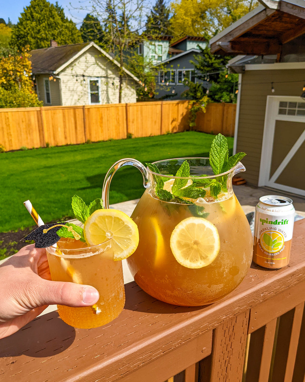 Sparkling Lemon Mint Party Punch