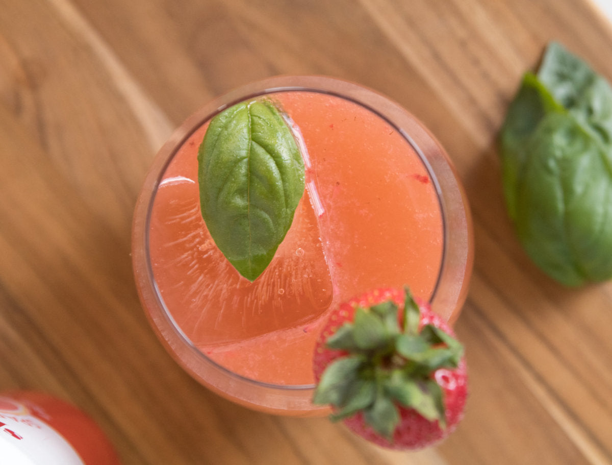 Sparkling Strawberry Lemonade Basil Lemonade Recipe